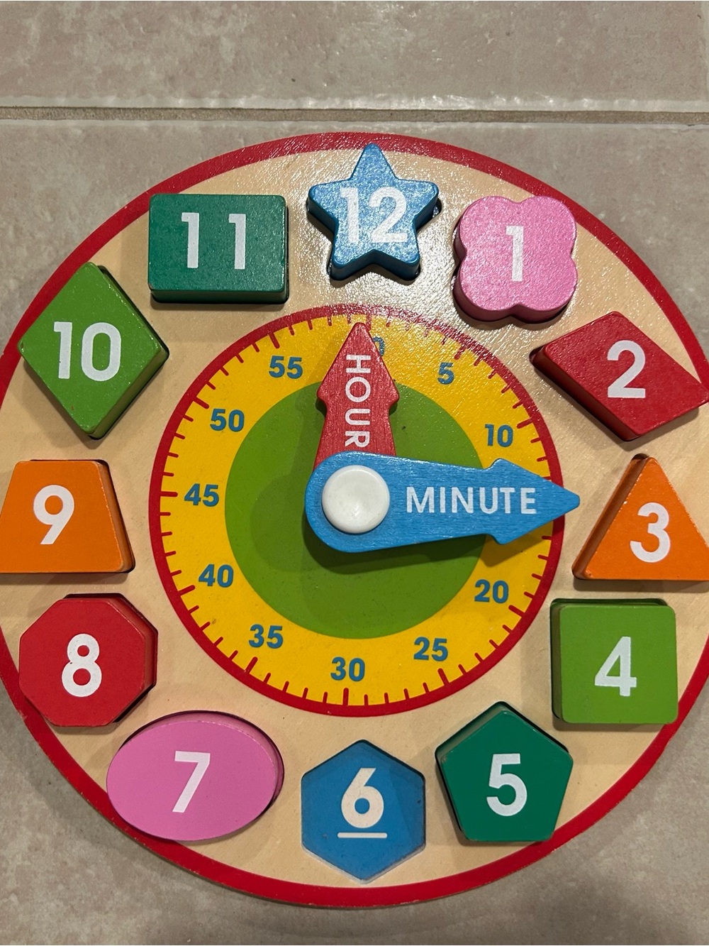 Melissa & Doug Wooden Learning Clock
